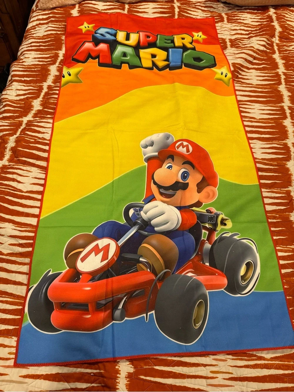 Nintendo Kids Beach Towel - Red, Yellow, Green, Blue